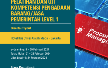 Jadwal Ujian Sertifikasi Kompetensi PBJ Level 1